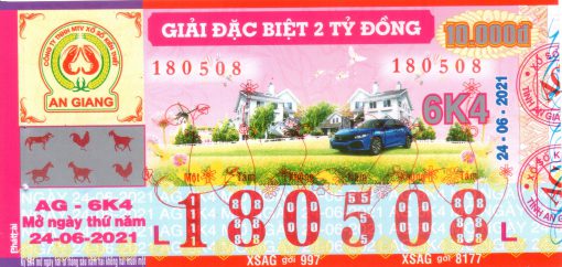 Mẫu vé số An Giang 24-6-2021