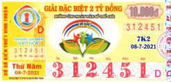 Mẫu vé số Bình Thuận 08-7-2021