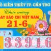 Mẫu vé số Cần Thơ 23-6-2021