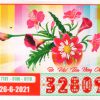 Mẫu vé số Hồ Chí Minh ngày 26-6-2021