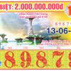 Mẫu vé số Tiền Giang 13-06-2021