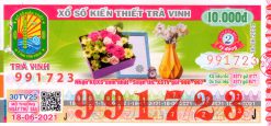 Mẫu vé số Trà Vinh 18-06-2021