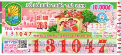 Mẫu vé số Trà Vinh 25-06-2021