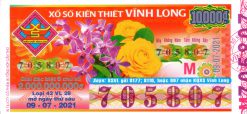 Mẫu vé số Vĩnh Long 09-07-2021