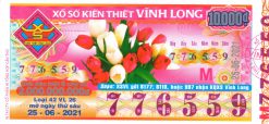 Mẫu vé số Vĩnh Long 25-06-2021