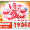 Mẫu vé số Hồ Chí Minh ngày 23-10-2021