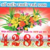 Mẫu vé số Trà Vinh 22-10-2021