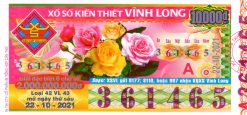 Mẫu vé số Vĩnh Long 22-10-2021