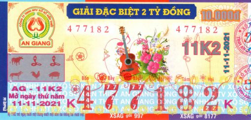 Mẫu vé số An Giang ngày 11-11-2021