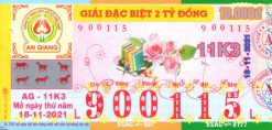 Mẫu vé số An Giang ngày 18-11-2021