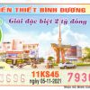 Mẫu vé số Bình Dương ngày 5-11-2021