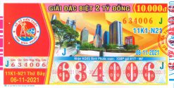 Mẫu vé số Bình Phước ngày 6-11-2021