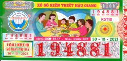 Mẫu vé số Hậu Giang ngày 30-10-2021