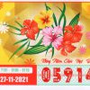 Mẫu vé số Hồ Chí Minh ngày 27-11-2021