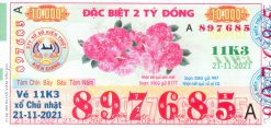 Mẫu vé số Kiên Giang ngày 21-11-2021