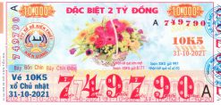 Mẫu vé số Kiên Giang ngày 31-10-2021