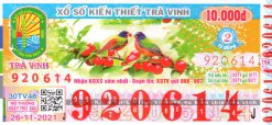 Mẫu vé số Trà Vinh ngày 26-11-2021