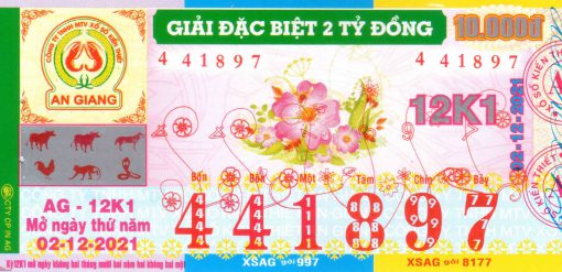 Mẫu vé số An Giang ngày 02-12-2021
