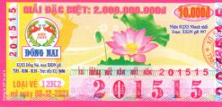 Mẫu vé số Đồng Nai 8-12-2021