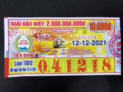 Mẫu vé số Tiền Giang ngày 12-12-2021